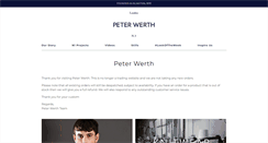 Desktop Screenshot of peterwerth.co.uk